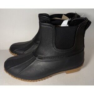 Style & Co. - Harlii Faux Leather Pull-on Ankle Boots - Black - W6, Medium Width